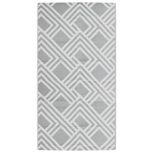 vidaXL Tapis d'ext&eacute;rieur ARAKIL gris 80 x 150 cm PP