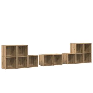 vidaXL Ensemble de meubles TV 8 pcs Chêne artisanal Bois d'ingénierie