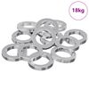 vidaXL Rondelle ressort 15929 pi&egrave;ces Blanc Fer