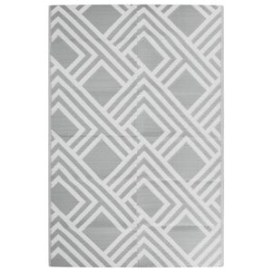 vidaXL Tapis d'ext&eacute;rieur ARAKIL Gris 120x180 cm PP