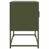 vidaXL Meuble TV vert olive 68x39x60,5 cm acier