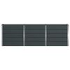 vidaXL Jardini&egrave;re Anthracite 160 x 40 x 75 cm Acier
