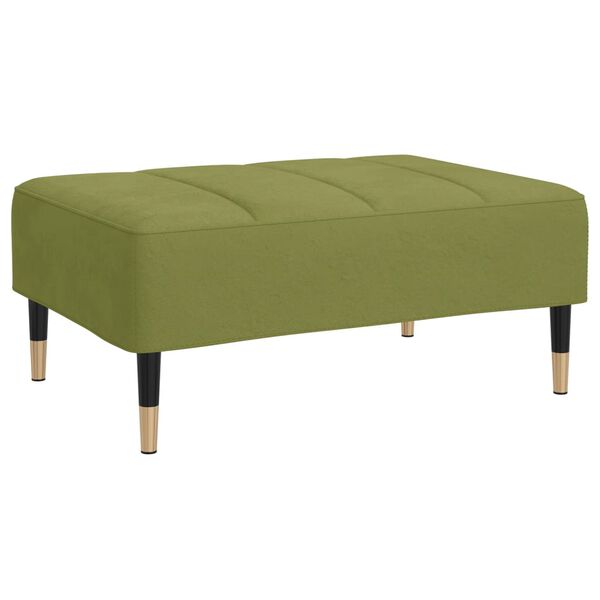 vidaXL Repose-pied Vert clair 78x56x32 cm Velours
