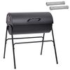 vidaXL Gril en baril avec 2 grilles de cuisson 3 pc 80 x 73 x 90 cm