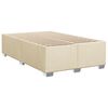 vidaXL Cadre de lit sans matelas cr&egrave;me 120x200 cm tissu