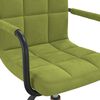 vidaXL Chaises pivotantes &agrave; manger lot de 2 vert clair velours