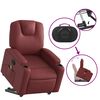 vidaXL Fauteuil inclinable de massage Rouge bordeaux Similicuir