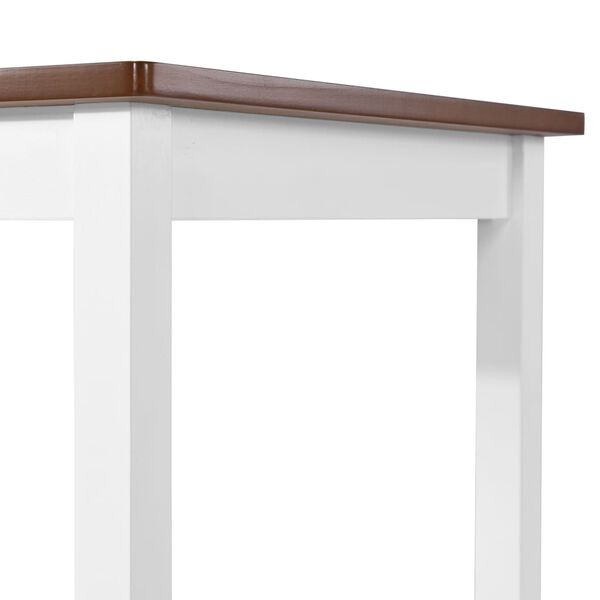 vidaXL Table de bar Bois massif 108x60x91 cm