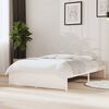 vidaXL Cadre de lit sans matelas blanc bois massif 120x190 cm