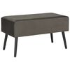 vidaXL Table basse Gris 80x40x46 cm Velours