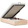vidaXL Cadre de lit ottoman avec rangement Naturel 75 x 190 cm
