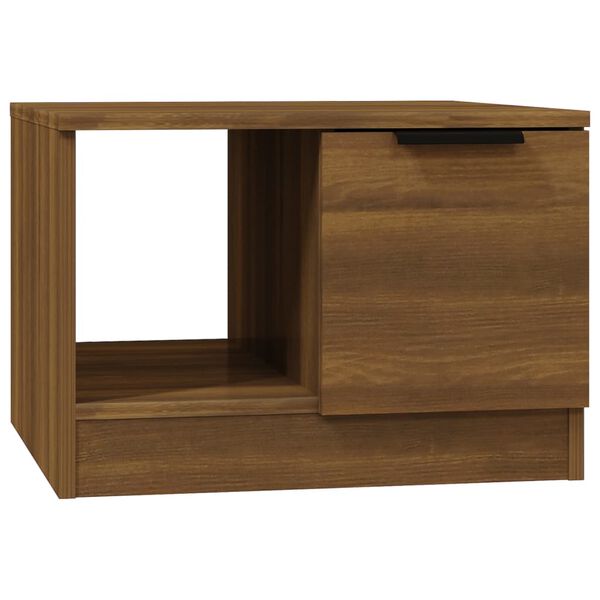 vidaXL Table basse Ch&ecirc;ne marron 50x50x36 cm Bois d'ing&eacute;nierie