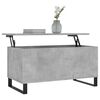 vidaXL Table basse Gris béton 90x44,5x45 cm Bois d'ingénierie