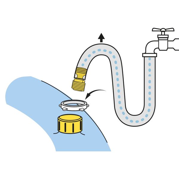 FLAMINGO Tapis d'arrosage animaux de compagnie Fresk Lenny 100 cm Bleu