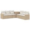 vidaXL Ensemble de Canap&eacute;s 7 pc Beige et blanc cr&egrave;me