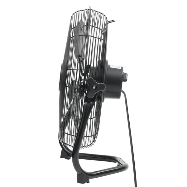 vidaXL Ventilateur de sol 3 vitesses 40 cm 42,5 W Noir