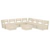 vidaXL Salon de jardin palette 9 pcs Bois d'&eacute;pic&eacute;a impr&eacute;gn&eacute;