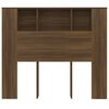 vidaXL Armoire de t&ecirc;te de lit ch&ecirc;ne marron 120x18,5x102,5 cm