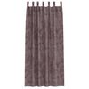 vidaXL Rideaux en velours 2 pcs Marron 245 x 140 cm Velours
