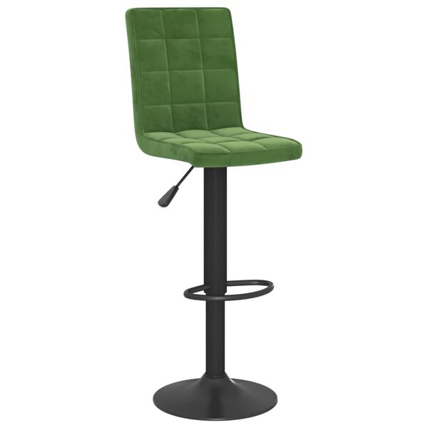 vidaXL Tabourets de bar lot de 2 vert fonc&eacute; velours