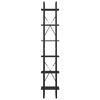 vidaXL Bibliothèque à 6 niveaux gris 40x30x210 cm bois d'ingénierie