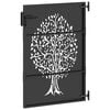 vidaXL Portail de jardin 85x125 cm acier corten conception de l'arbre