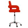 vidaXL Chaise pivotante de salle &agrave; manger Rouge Similicuir