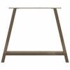 vidaXL Pieds de table &agrave; manger en forme de A 2 pi&egrave;ces 90 x (72-73) cm Acier