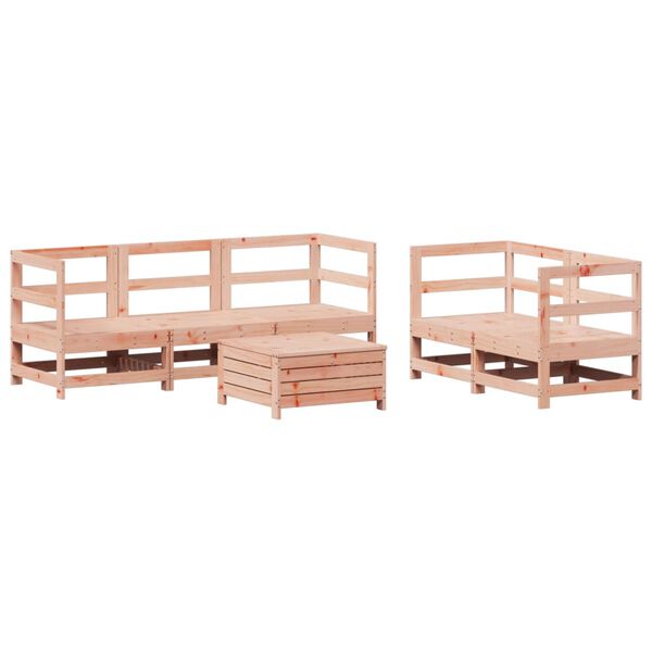 vidaXL Salon de jardin 6 pcs bois massif sapin de douglas
