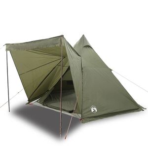 vidaXL Tente familiale tipi 6 personnes vert olive imperm&eacute;able