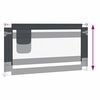 vidaXL Barrière de sécurité de lit d'enfant Gris foncé 150x25 cm Tissu
