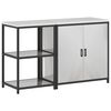 vidaXL Ensemble de rangement cuisine HATTEM 2 pc Argent&eacute;