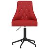 vidaXL Chaises pivotantes &agrave; manger lot de 2 Rouge bordeaux Velours