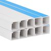 vidaXL Goulotte de c&acirc;ble auto-adh&eacute;sive 10x10 mm 10 m PVC