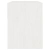 vidaXL Table de chevet Blanc 40x31x40 cm Bois de pin massif