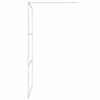 vidaXL Paroi de douche Argent&eacute; 115x195 cm Verre ESG transparent