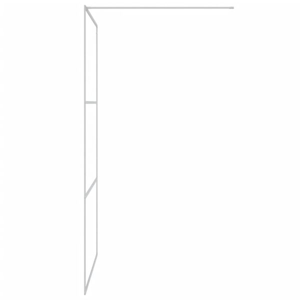 vidaXL Paroi de douche Argent&eacute; 115x195 cm Verre ESG transparent
