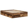 vidaXL Cadre de lit sans matelas vieux bois 120x200 cm bois ing&eacute;nierie