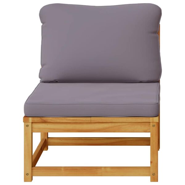 vidaXL Salon de jardin avec coussins bois massif d'acacia