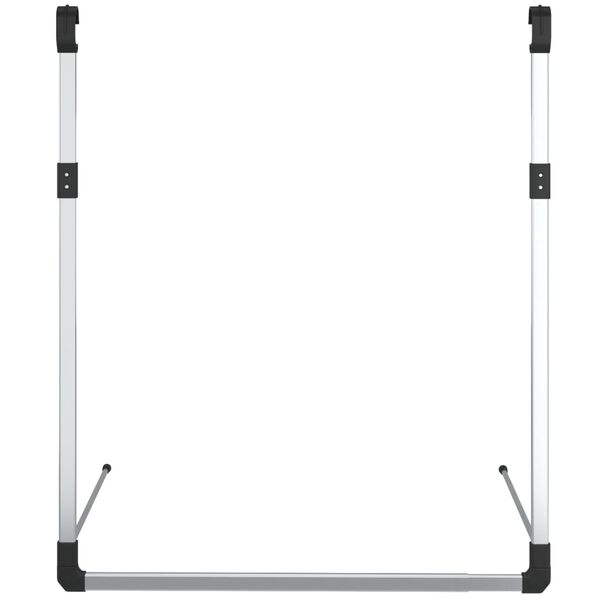 vidaXL Rail de suspension de garde-robe t&eacute;lescopique Argent&eacute;