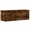 vidaXL Bo&icirc;te de rangement ch&ecirc;ne fum&eacute; 102x35x35 cm bois d'ing&eacute;nierie