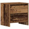 vidaXL Cabinet de chevet avec tiroir Bois ancien 45 x 34 x 44,5 cm
