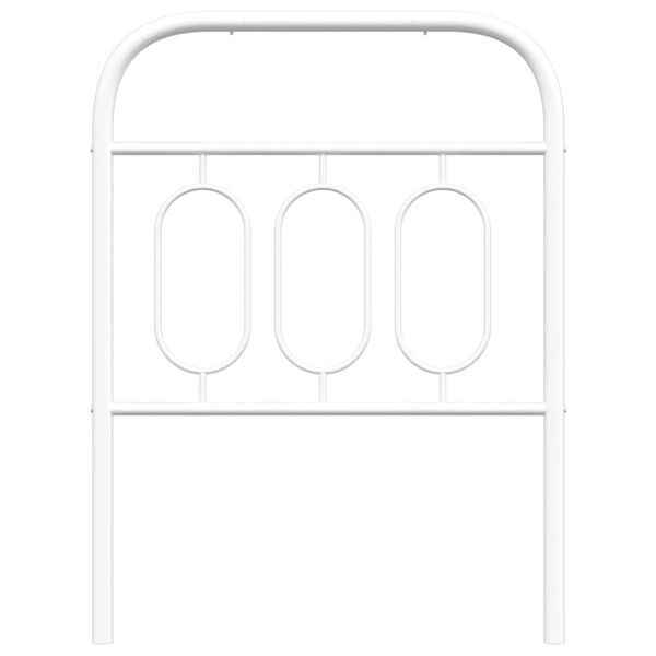 vidaXL Tête de lit métal blanc 75 cm