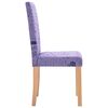 vidaXL Chaises &agrave; manger lot de 4 violet tissu