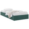 vidaXL Lit de Rangement avec stockage Vert fonc&eacute; 90 x 190 cm Velours