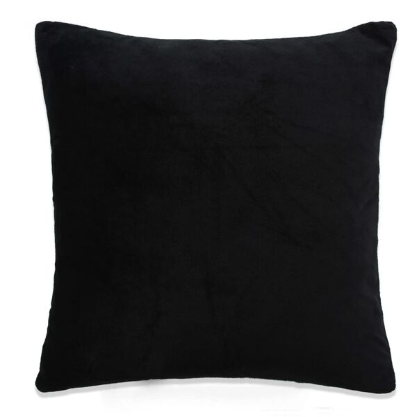 vidaXL Housses de coussin 4 pcs Tissu 80x80 cm Noir
