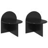 vidaXL Table de chevet 2 pcs Ch&ecirc;ne noir 40 x 35,5 x 45,5 cm