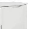 vidaXL Buffet Blanc brillant 100 x 30 x 65,6 Bois d'ing&eacute;nierie