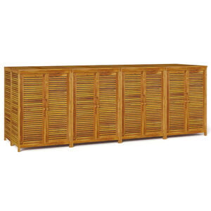 vidaXL Bo&icirc;te de rangement de jardin 280x87x104 cm bois massif d'acacia