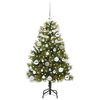 vidaXL Sapin de No&euml;l artificiel avec branches pliables et c&ocirc;nes 120 cm